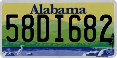AL license plate 58DI682