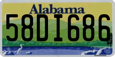 AL license plate 58DI686