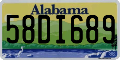 AL license plate 58DI689