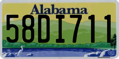 AL license plate 58DI711