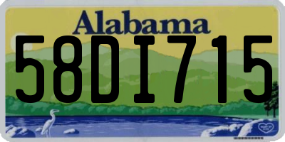 AL license plate 58DI715