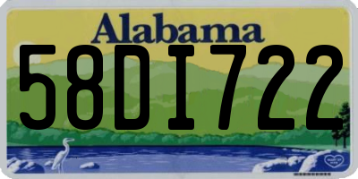AL license plate 58DI722