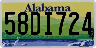 AL license plate 58DI724