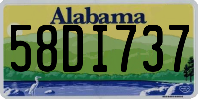 AL license plate 58DI737
