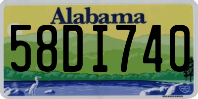 AL license plate 58DI740