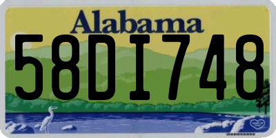 AL license plate 58DI748