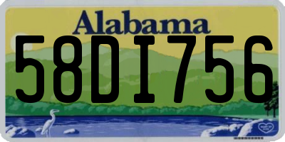 AL license plate 58DI756