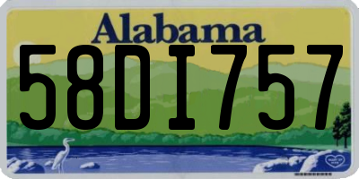 AL license plate 58DI757
