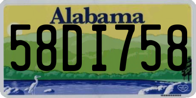 AL license plate 58DI758