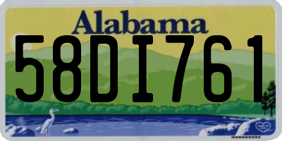 AL license plate 58DI761
