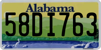 AL license plate 58DI763
