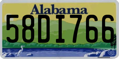 AL license plate 58DI766