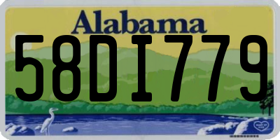 AL license plate 58DI779