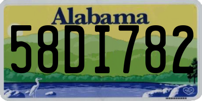 AL license plate 58DI782