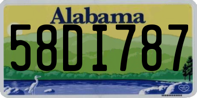 AL license plate 58DI787