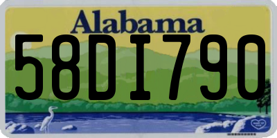 AL license plate 58DI790