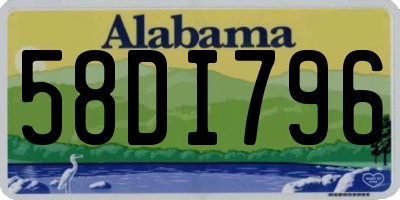 AL license plate 58DI796