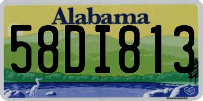 AL license plate 58DI813