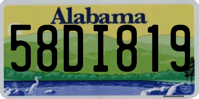 AL license plate 58DI819