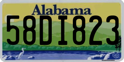 AL license plate 58DI823