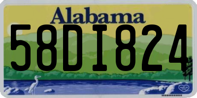 AL license plate 58DI824