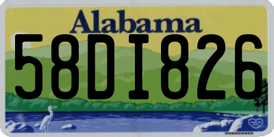 AL license plate 58DI826