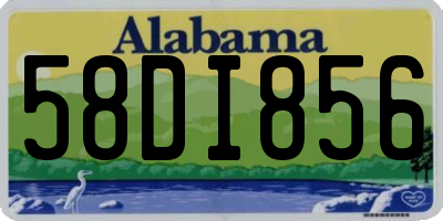 AL license plate 58DI856
