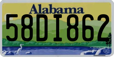 AL license plate 58DI862
