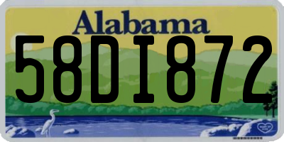 AL license plate 58DI872