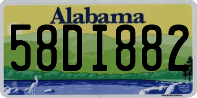 AL license plate 58DI882
