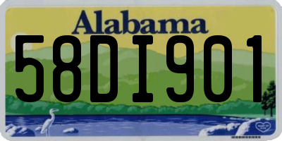 AL license plate 58DI901