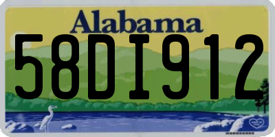 AL license plate 58DI912