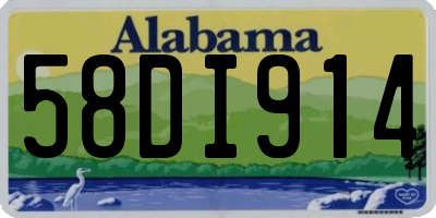 AL license plate 58DI914