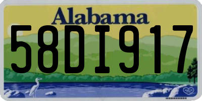 AL license plate 58DI917