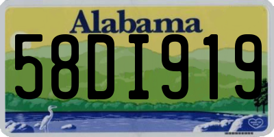 AL license plate 58DI919