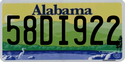 AL license plate 58DI922