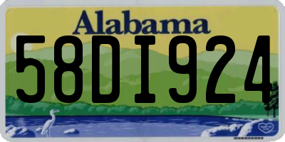 AL license plate 58DI924