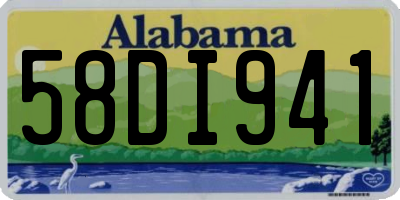 AL license plate 58DI941