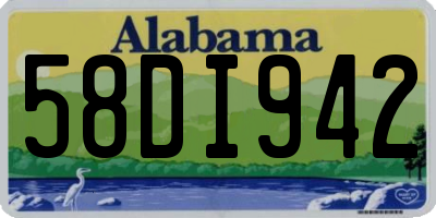 AL license plate 58DI942