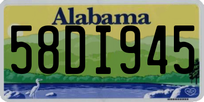 AL license plate 58DI945