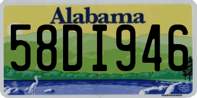 AL license plate 58DI946