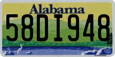 AL license plate 58DI948