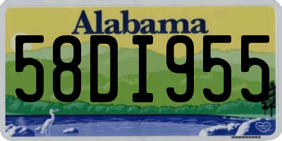 AL license plate 58DI955