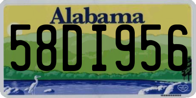 AL license plate 58DI956