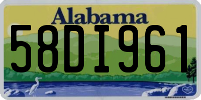 AL license plate 58DI961