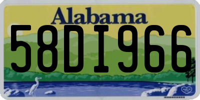 AL license plate 58DI966
