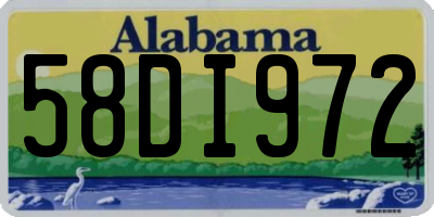 AL license plate 58DI972