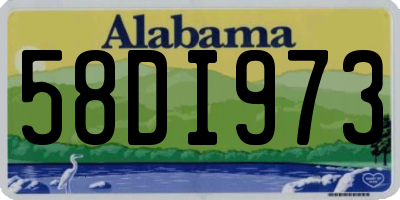 AL license plate 58DI973