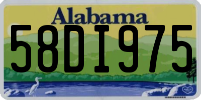 AL license plate 58DI975