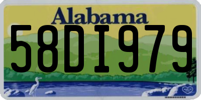 AL license plate 58DI979